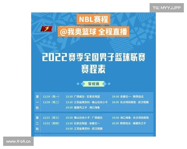nbl联赛2020赛程表 nbl联赛2020赛程表